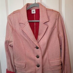 CAbi Women's Textured Pink Blazer
